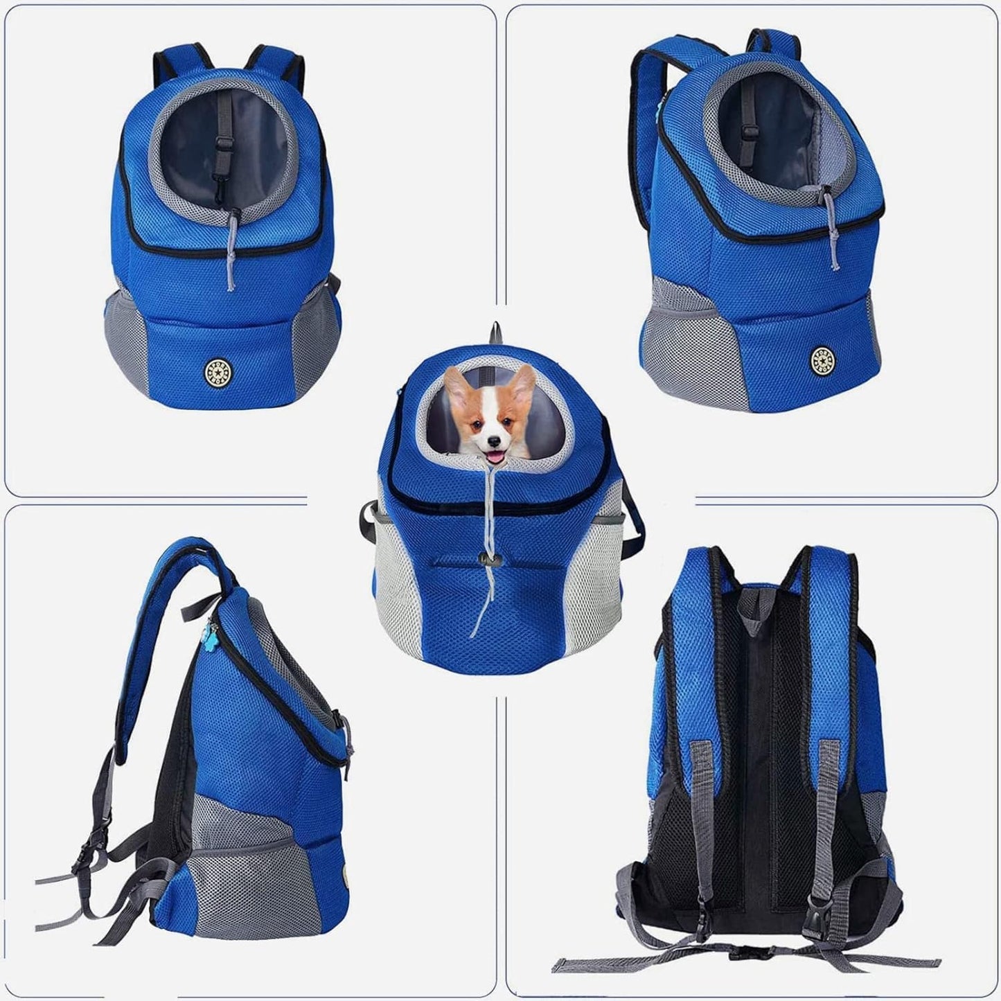 Sac de Transport- Idéal pour les voyages ou les randonnées. Confortable, pratique et léger, il assure un transport agréable pour votre compagnon à quatre pattes.