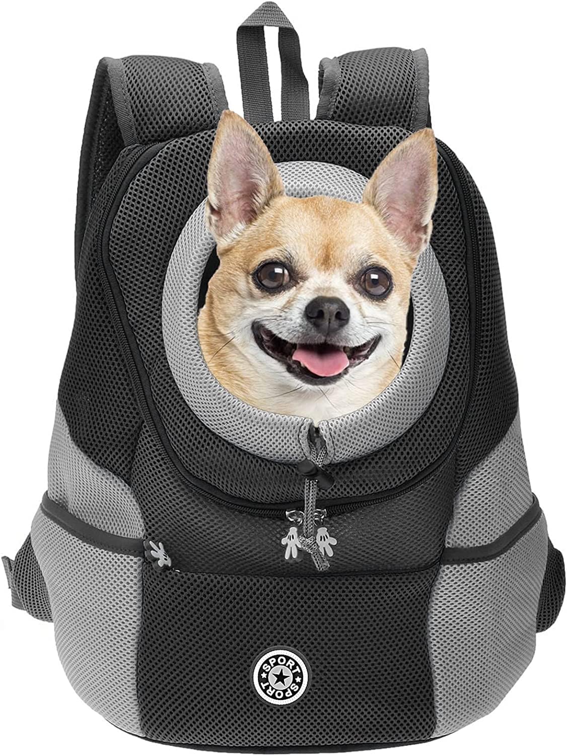 Sac de Transport- Idéal pour les voyages ou les randonnées. Confortable, pratique et léger, il assure un transport agréable pour votre compagnon à quatre pattes.