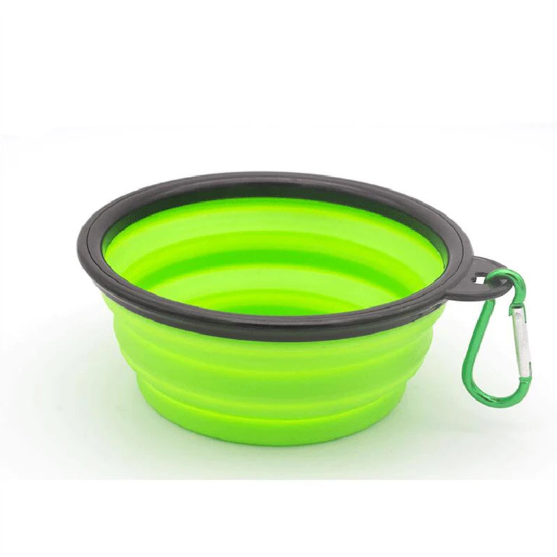 Gamelle de voyage pliable en silicone-Idéale pour transporter et servir l’eau ou la nourriture de votre chien en toute simplicité