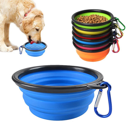 Gamelle de voyage pliable en silicone-Idéale pour transporter et servir l’eau ou la nourriture de votre chien en toute simplicité