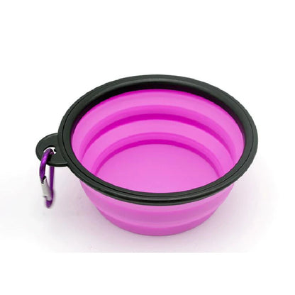 Gamelle de voyage pliable en silicone-Idéale pour transporter et servir l’eau ou la nourriture de votre chien en toute simplicité