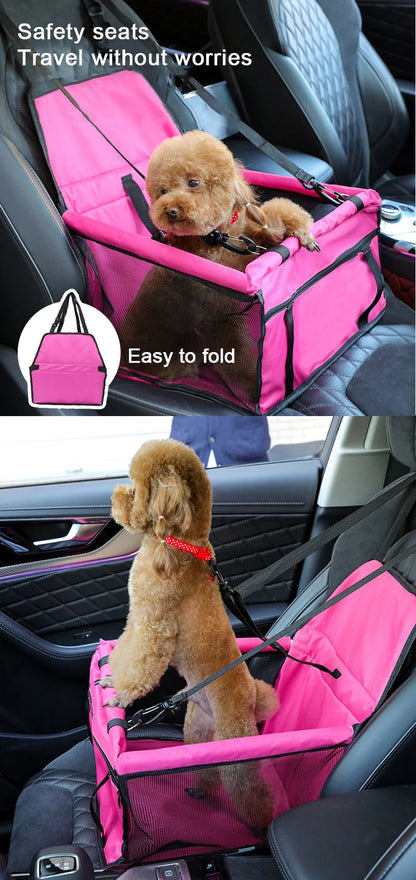 Siège Auto pliable 2 en 1-Voyagez en toute sérénité avec votre chien grâce à notre Siège Auto Pliable, alliant stabilité, confort pour des trajets sécurisés.