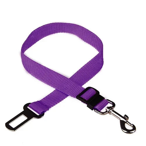 Ceinture de sécurité réglable pour chien et chat-Assurez la sécurité et le confort de votre animal en voiture avec cette ceinture réglable, robuste et facile à attacher