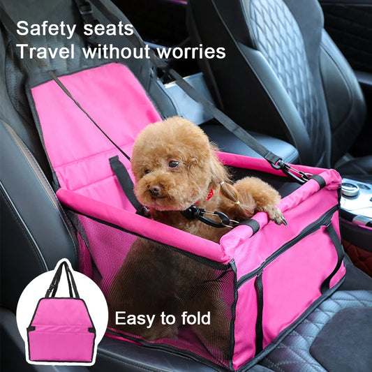 Siège Auto pliable 2 en 1-Voyagez en toute sérénité avec votre chien grâce à notre Siège Auto Pliable, alliant stabilité, confort pour des trajets sécurisés.