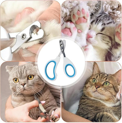 Coupe-griffes pour chats et petits chiens en acier inoxydable - Coupe-griffes pour chiots - Nail Grooming Clippers Trimmer